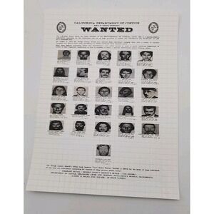 "Wanted Poster" Brotherhood Of Eternal Love Blotter Art‎ Print